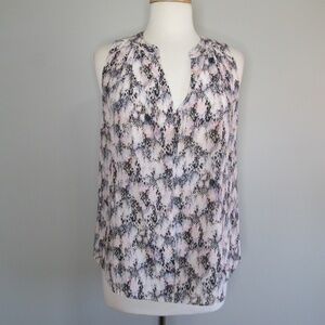 Rebecca Taylor V-Neck Tank Top 100% Silk